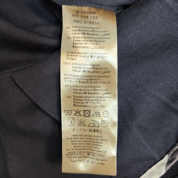 Burberry Girls Black Cotton Jacket, Size 4 ~ EUC - Picture 9 of 10